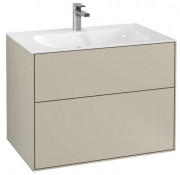 Тумба під раковину Villeroy & Boch Finion 79,6х49,8 см МДФ пісок матовий лак F01000HH