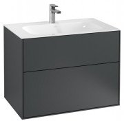 Тумба под раковину Villeroy & Boch Finion 79,6х49,8 см с подсветкой МДФ темно-синий матовый лак G01000HG