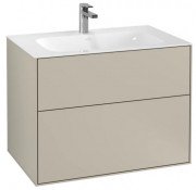 Тумба під раковину Villeroy & Boch Finion 79,6х49,8 см з підсвічуванням МДФ пісок матовий лак G01000HH