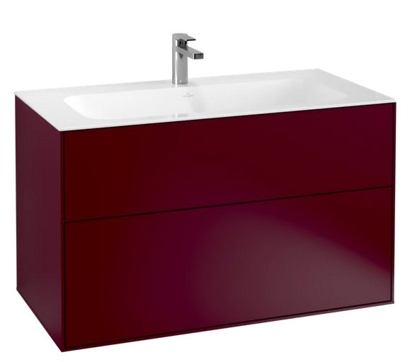 Тумба під раковину Villeroy & Boch Finion 99,6х49,8 см МДФ півонія матовий лак F02000HB