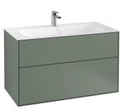 Тумба під раковину Villeroy & Boch Finion 99,6х49,8 см МДФ оливковий матовий лак F02000GM
