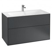 Тумба под раковину Villeroy & Boch Finion 99,6х49,8 см МДФ темно-синий матовый лак F02000HG