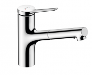 Змішувач для кухні з висувною лійкою Hansgrohe Zesis M33 150 Eco одноважільний хром 74810000