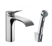 Смеситель для раковины Hansgrohe Vivenis однорычажный с набором для биде со шлангом хром 75210000