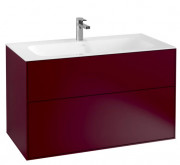 Тумба під раковину Villeroy & Boch Finion 99,6х49,8 см з підсвічуванням МДФ півонія матовий лак G02000HB