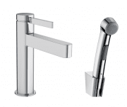 Змішувач для раковини Hansgrohe Finoris 110 одноважільний з набором для біде зі шлангом хром 76210000