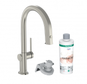 Смеситель для кухни Hansgrohe Aqittura M91 210 однорычажный с выдвижным носиком sBox стартовый комплект сталь 76800800