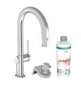 Змішувач для для кухні Hansgrohe Aqittura M91 210 одноважільний з висувним носиком sBox стартовий комплект хром 76800000