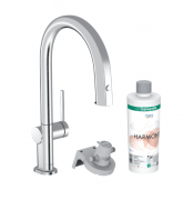 Змішувач для для кухні Hansgrohe Aqittura M91 210 одноважільний з висувним носиком sBox стартовий комплект хром 76800000
