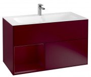 Тумба під раковину Villeroy & Boch Finion 99,6х49,8 см з підсвічуванням МДФ півонія матовий лак F030HBHB