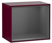 Стеллаж для ванной Villeroy & Boch Finion 41,8х35,6х27 см с подсветкой МДФ пион матовый лак/антрацит матовый лак G590GKHB