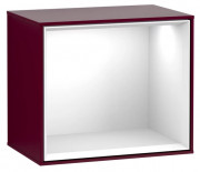 Стелаж для ванної Villeroy & Boch Finion 41,8х35,6х27 см з підсвічуванням МДФ півонія матовий лак/глянсовий білий лак G590GFHB