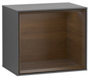 Стеллаж для ванной Villeroy & Boch Finion 41,8х35,6х27 см с подсветкой МДФ антрацит матовый лак/шпон грецкого ореха G590GNGK