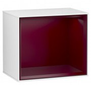 Стеллаж для ванной Villeroy & Boch Finion 41,8х35,6х27 см с подсветкой МДФ глянцевый белый лак/пион матовый лак G590HBGF