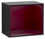 Стеллаж для ванной Villeroy & Boch Finion 41,8х35,6х27 см с подсветкой МДФ черный матовый лак/пион матовый лак G590HBPD