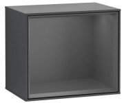 Стелаж для ванної Villeroy & Boch Finion 41,8х35,6х27 см з підсвічуванням МДФ темно-синій матовий лак/антрацит матовий лак G590GKHG