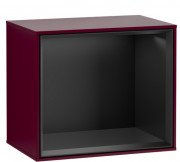 Стеллаж для ванной Villeroy & Boch Finion 41,8х35,6х27 см с подсветкой МДФ пион матовый лак/черный матовый лак G590PDHB