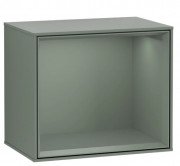 Стеллаж для ванной Villeroy & Boch Finion 41,8х35,6х27 см с подсветкой МДФ оливковый матовый лак G590GMGM