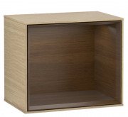 Стеллаж для ванной Villeroy & Boch Finion 41,8х35,6х27 см с подсветкой ДСП шпон дуба/шпон грецкого ореха G590GNPC