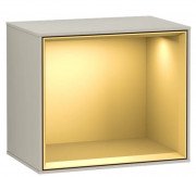 Стелаж для ванної Villeroy & Boch Finion 41,8х35,6х27 см з підсвічуванням МДФ пісок матовий лак/золотий матовий лак G590HFHH
