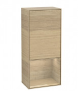 Шкафчик для ванной Villeroy & Boch Finion 41,8х93,6х27 см петли справа с подсветкой ДСП шпон дуба G550PCPC