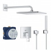 Душевая система скрытого монтажа Grohe Eurocube с верхним душем Rainshower Mono 310 Cube хром 25238000