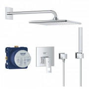Душевая система скрытого монтажа Grohe Eurocube с верхним душем Rainshower Mono 310 Cube хром 25238000