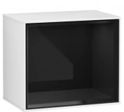 Стелаж для ванної Villeroy & Boch Finion 41,8х35,6х27 см з підсвічуванням МДФ білий глянцевий лак/глянцевий чорний лак G590PHGF