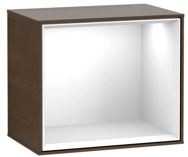 Ванна кімната для ванної кімнати Villeroy & Boch Finion 41.8x35.6x27 см  шпон волоського горіха/глянсовий білий лак FD10GFGN