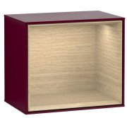 Стелаж для ванної Villeroy & Boch Finion 41,8х35,6х27 см з підсвічуванням МДФ півонія матовий лак/шпон дуба G590PCHB