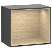 Стелаж для ванної Villeroy & Boch Finion 41,8х35,6х27 см з підсвічуванням МДФ темно-синій матовий лак/шпон дуба G590PCHG