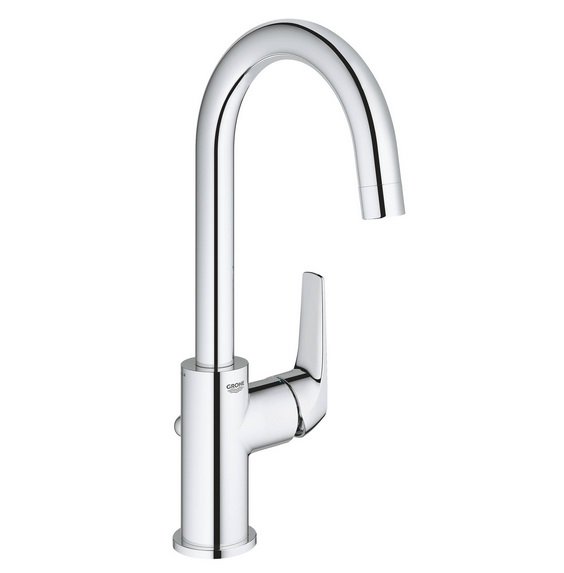 Змішувач для раковини Grohe BauFlow одноважільний з донним клапаном хром 23753000