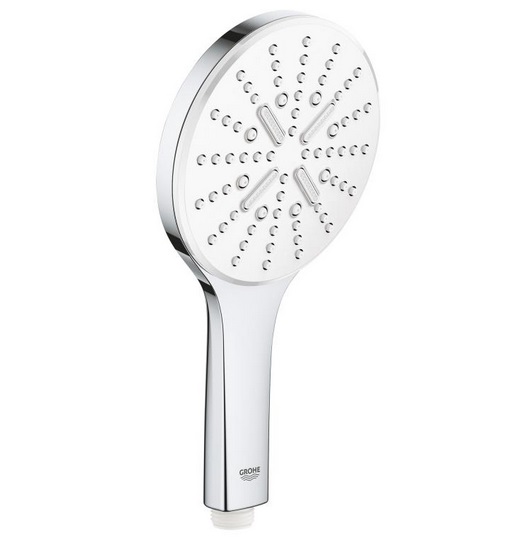 Душова лійка Grohe Rainshower Smartactive 130 3-режимний білий місяць 26574LS0