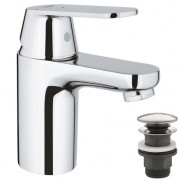 Смеситель для раковины Grohe Eurosmart Cosmopolitan однорычажный с нажимным донным клапаном хром 23927000