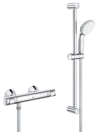 Термостат для душа Grohe Precision Flow с душевым гарнитуром хром 34841000