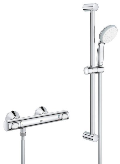 Термостат для душа Grohe Precision Flow с душевым гарнитуром хром 34841000