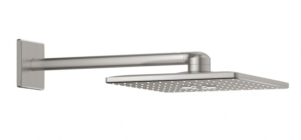 Верхний душ с кронштейном Grohe Rainshower SmartActive 310 Cube суперсталь 26479DC0