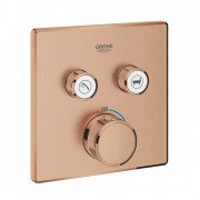 Термостат для душа скрытого монтажа Grohe Grohtherm SmartControl 2 выхода теплый закат матовый 29124DL0