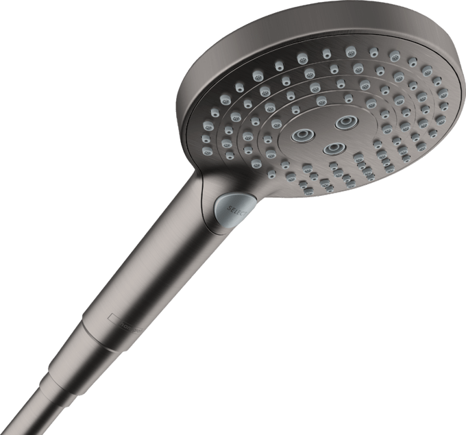 Душова лійка Hansgrohe Raindance Select S 3-режимна шліфований чорний хром 26014340
