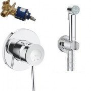 Гигиенический душ со смесителем скрытого монтажа Grohe BauClassic с Tempesta-F хром UA11104801