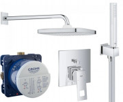Душевая система скрытого монтажа Grohe Eurocube с верхним душем Tempesta Cube 250 хром 26415SC3