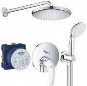 Душевая система скрытого монтажа Grohe Eurosmart с верхним душем Tempesta 250 хром 26416SC3