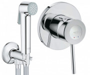 Гигиенический душ со смесителем скрытого монтажа Grohe BauClassic с Tempesta-F хром 2904800S