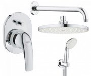 Душевая система скрытого монтажа Grohe BauCurve с верхним душем New Tempesta Cosmopolitan 200 хром UA290430UR