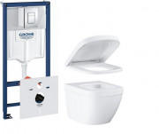 Комплект інсталяції Grohe Rapid SL з унітазом із сидінням та клавішею Skate Cosmopolitan 39206CB0