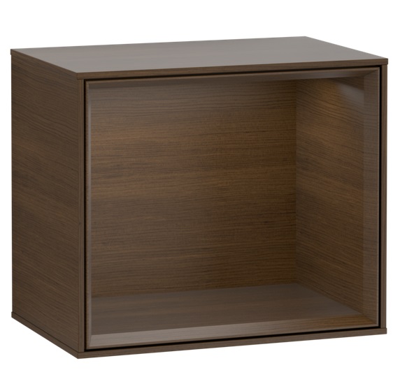 Стелаж для ванної Villeroy & Boch Finion 41,8х35,6х27 см ДСП шпон волоського горіха FD10GNGN