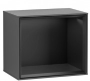 Стелаж для ванної Villeroy & Boch Finion 41,8х35,6х27 см МДФ антрацит матовий лак/чорний матовий лак FD10PDGK