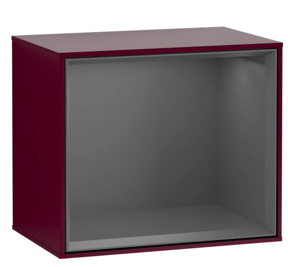 Стелаж для ванної Villeroy & Boch Finion 41,8х35,6х27 см МДФ півонія матовий лак/антрацит матовий лак FD10GKHB