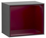 Стелаж для ванної Villeroy & Boch Finion 41,8х35,6х27 см МДФ антрацит матовий лак/півон матовий лак FD10HBGF