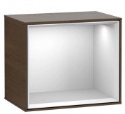 Стелаж для ванної Villeroy & Boch Finion 41,8х35,6х27 см ДСП шпон волоського горіха/білий матовий лак FD10MTGN